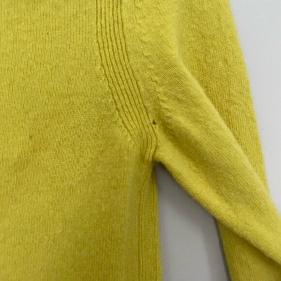 Banana Republic Sweater‎ Crew Neck Fine Italian Yarn Knit Top Yellow XS - Picture 4 of 6